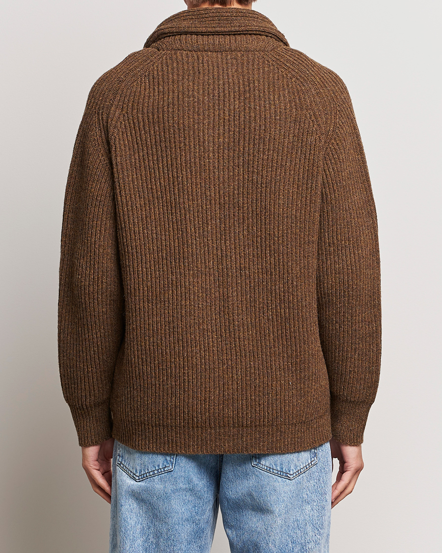 Herren | Pullover | Filson | Bristol Wool Cardigan Brown Heather