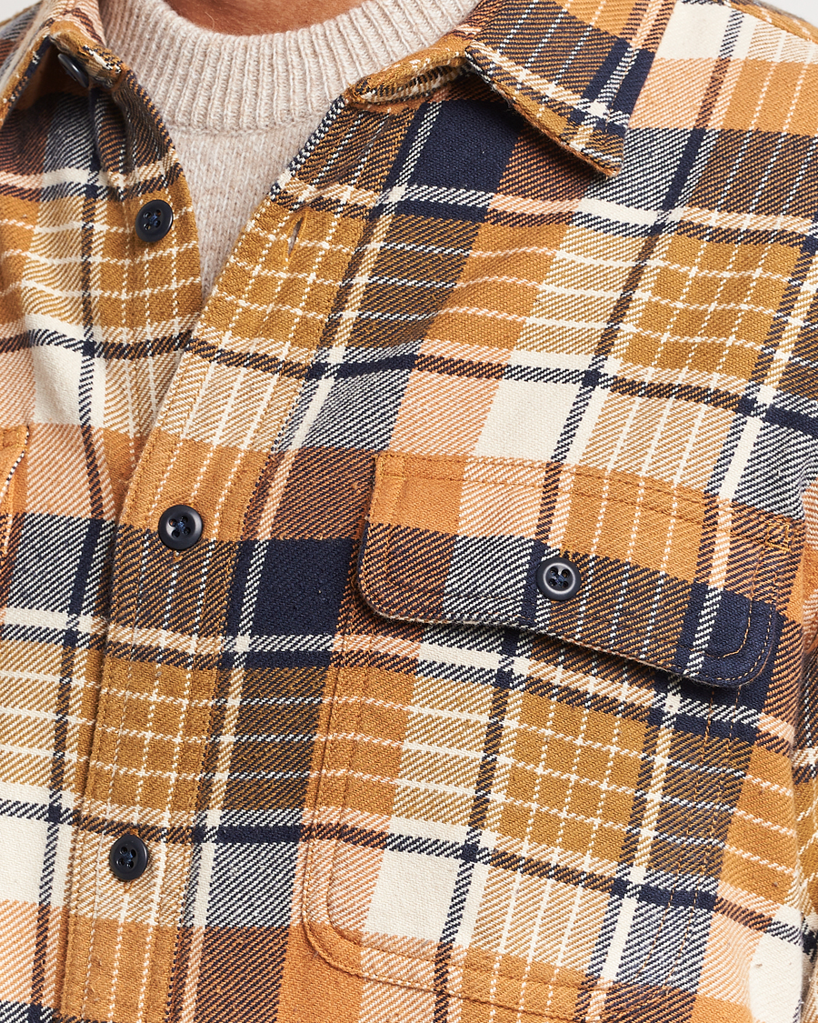 Herren | Hemden | Filson | Vintage Flannel Work Shirt Navy/Cumin Red