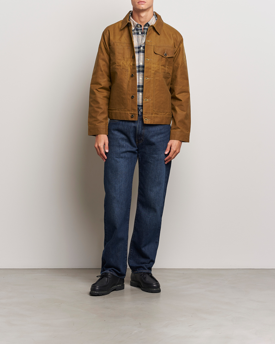 Filson Short Lined Tin Cloth Cruiser Dark Tan bei Care of Carl