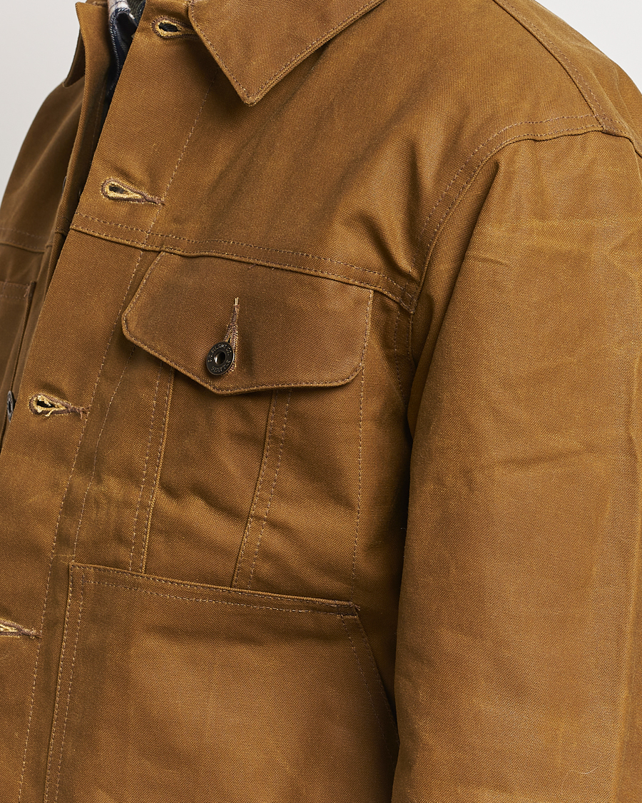Herren | Jacken | Filson | Short Lined Tin Cloth Cruiser Dark Tan