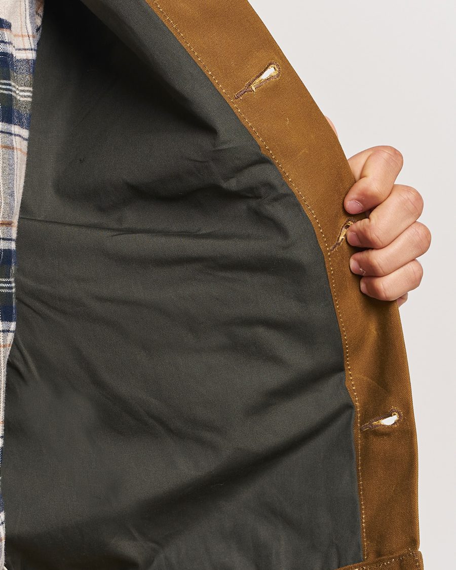 Herren | Jacken | Filson | Short Lined Tin Cloth Cruiser Dark Tan