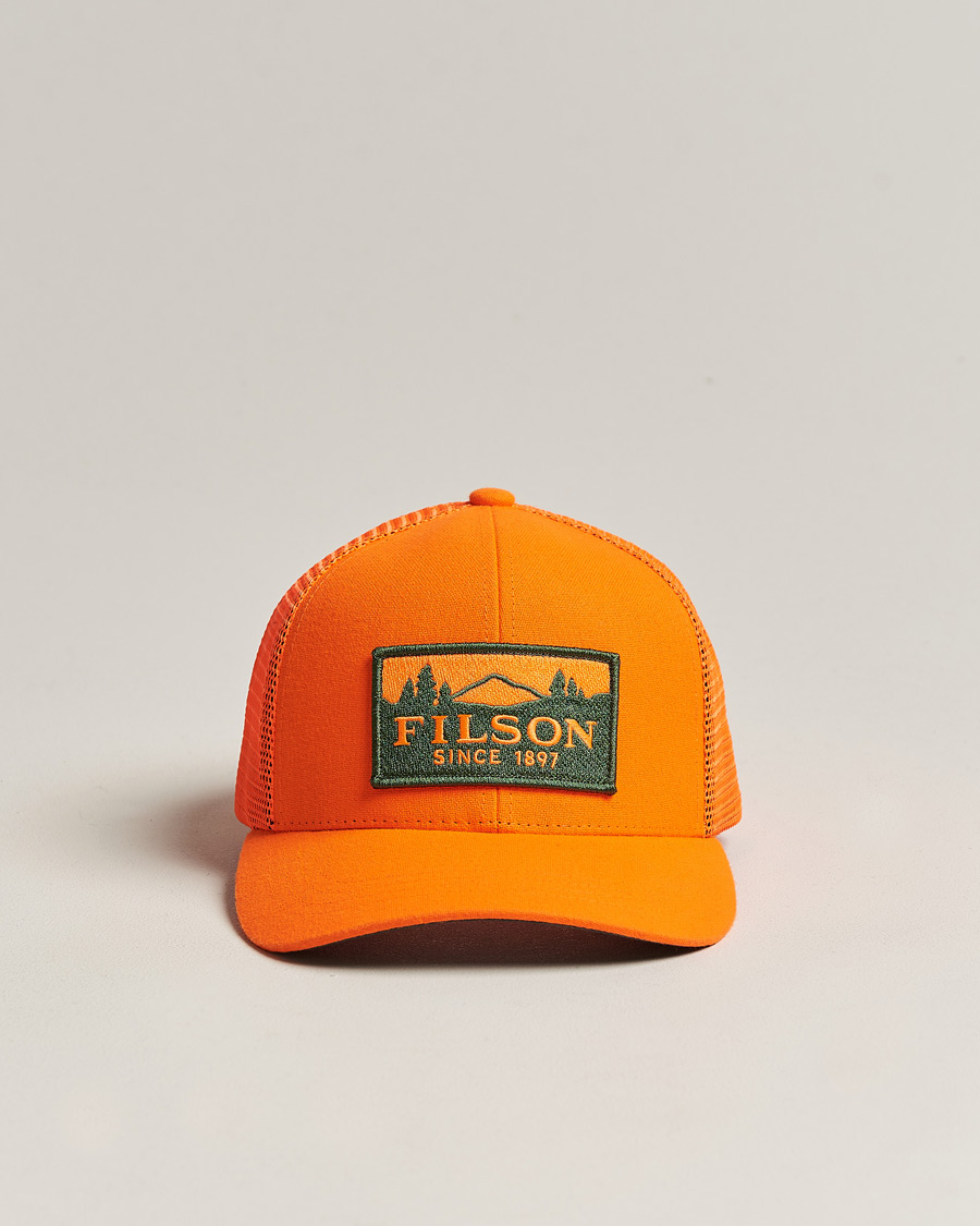 Herren | Filson Logger Mesh Cap Blaze Orange | Filson | Logger Mesh Cap Blaze Orange