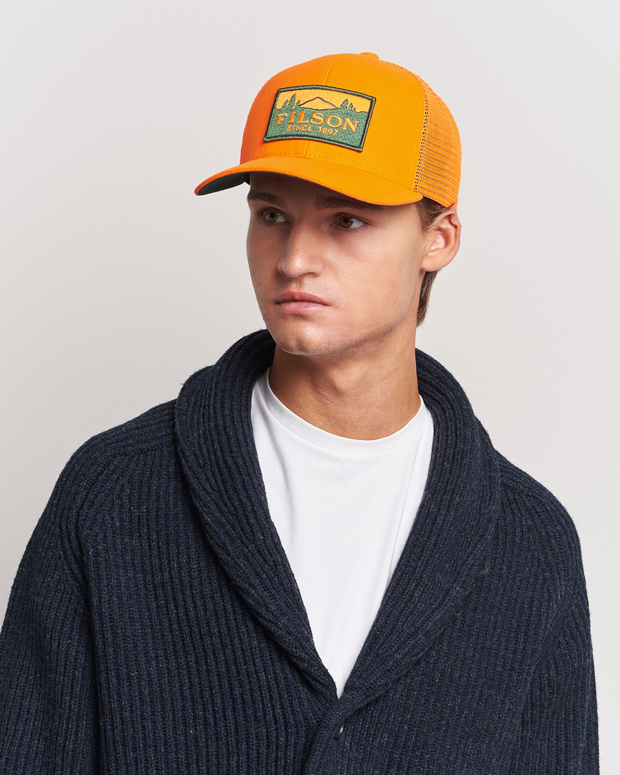 Herren | Filson Logger Mesh Cap Blaze Orange | Filson | Logger Mesh Cap Blaze Orange