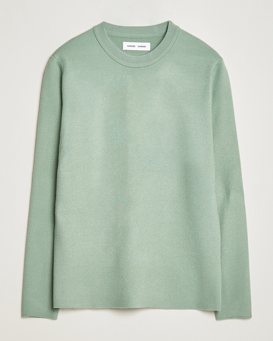 Herren | Pullover | Samsøe Samsøe | Samsøe & Samsøe Guna Crew Neck Iceberg Green
