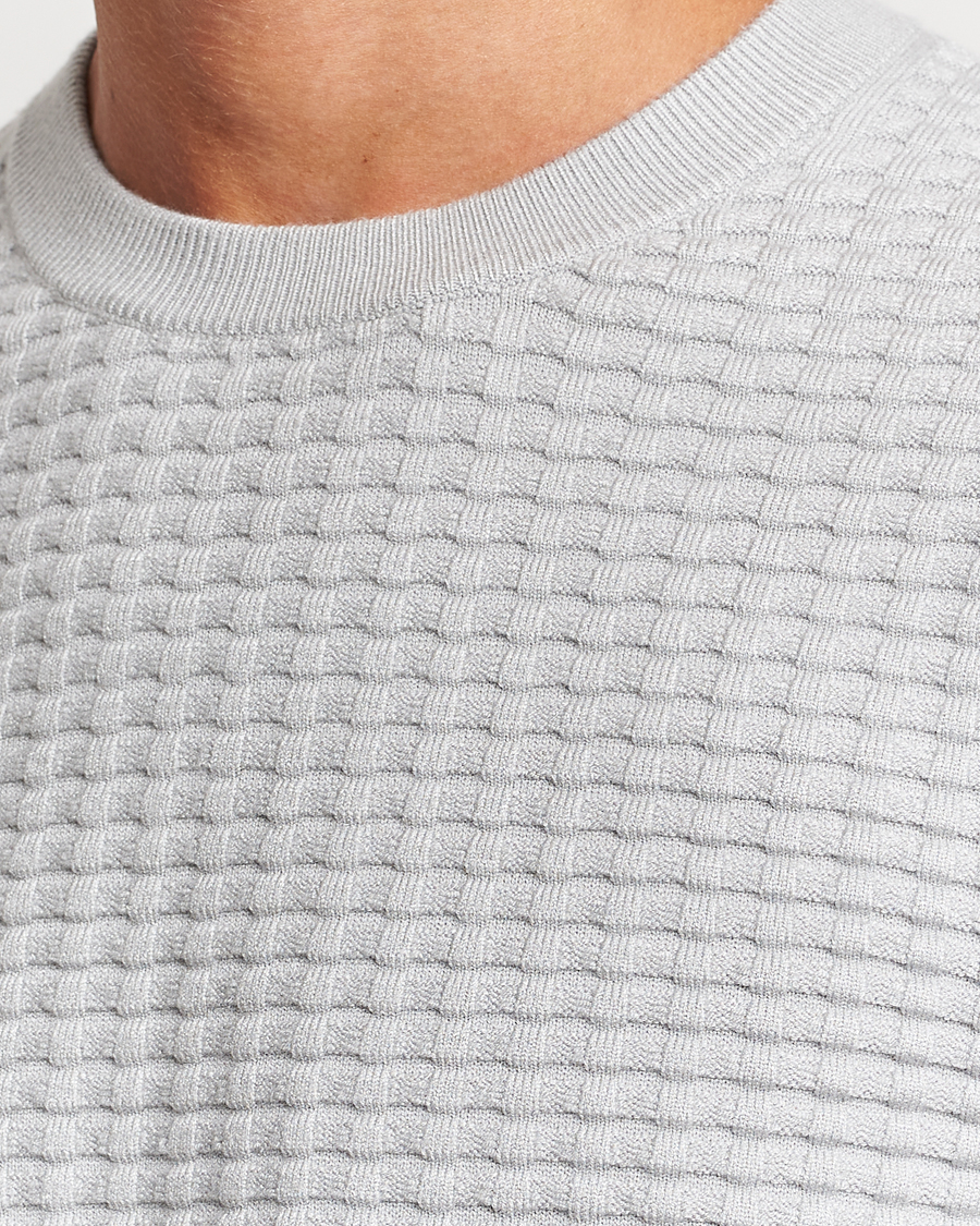 Herren | Pullover | Samsøe Samsøe | Samsøe & Samsøe Jules Waffle Knitted Crew Neck High Rise Grey