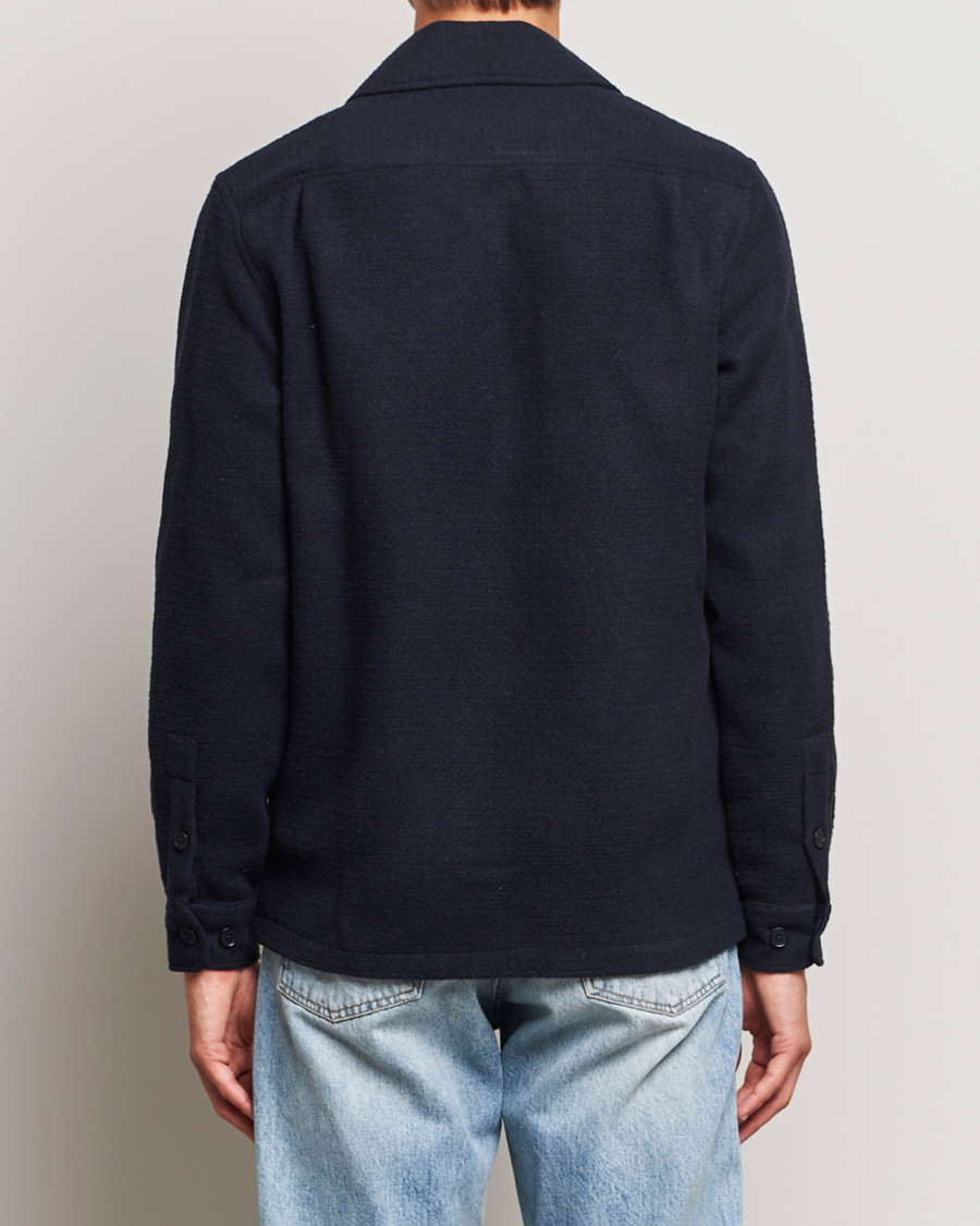 Herren | Hemden | Samsøe Samsøe | Samsøe & Samsøe Taka Waffle Knitted Overshirt Salute Navy