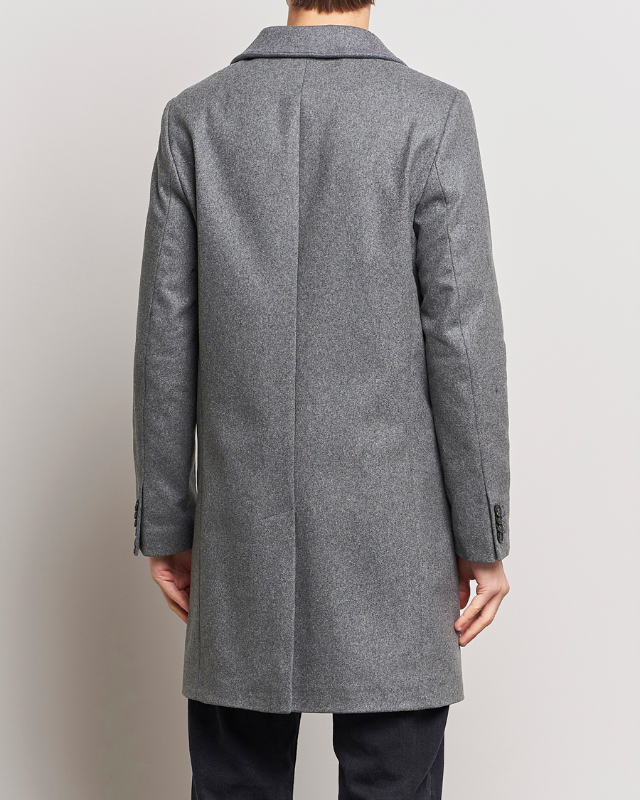 Herren | Jacken | J.Lindeberg | Holger Melton Coat Mid Grey Mel