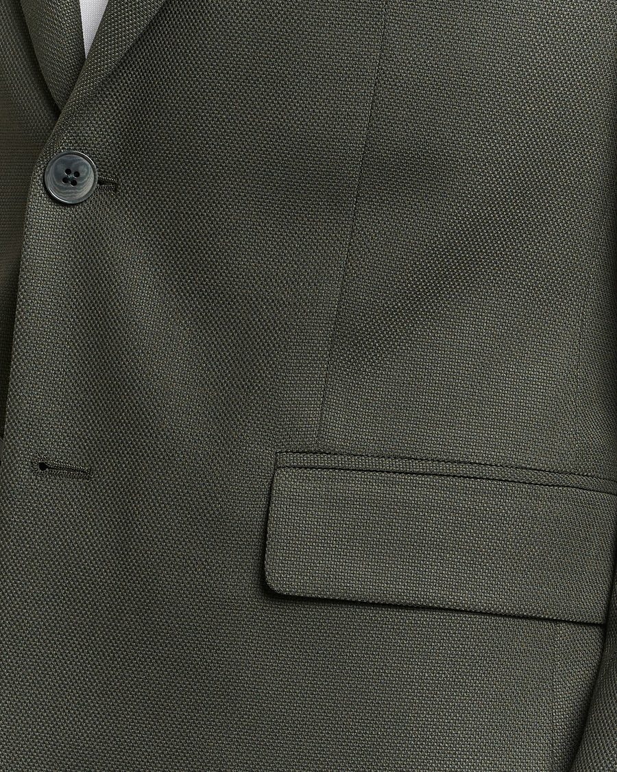 Herren | Sakkos | J.Lindeberg | Hopper Active Hopsack Blazer Forest Green