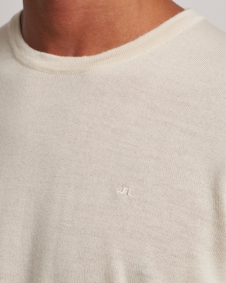 Herren | Pullover | J.Lindeberg | Lyle True Merino Crew Neck Pullover Oyster Grey