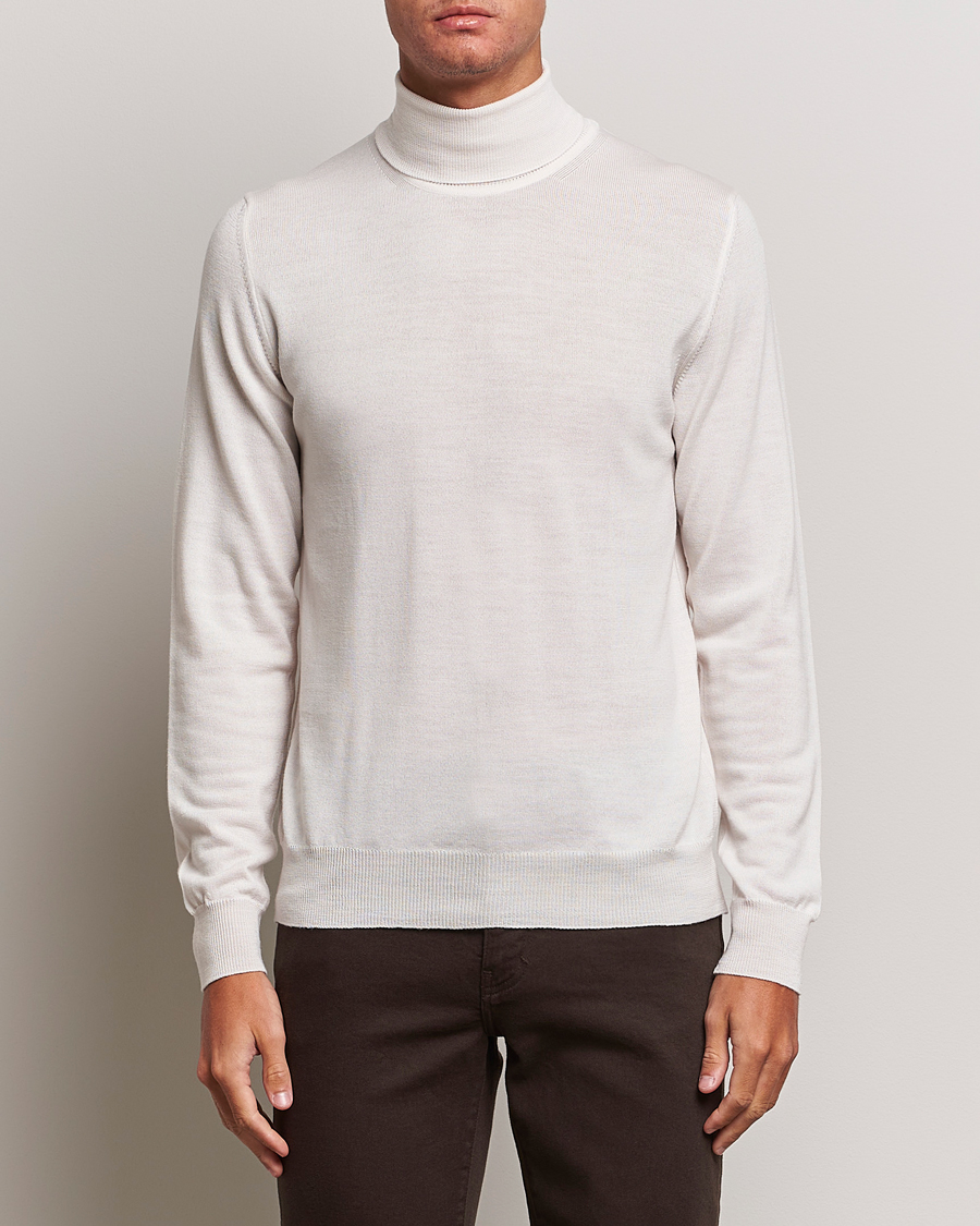 Herren | Pullover | J.Lindeberg | Lyd True Merino Polo Cloud White