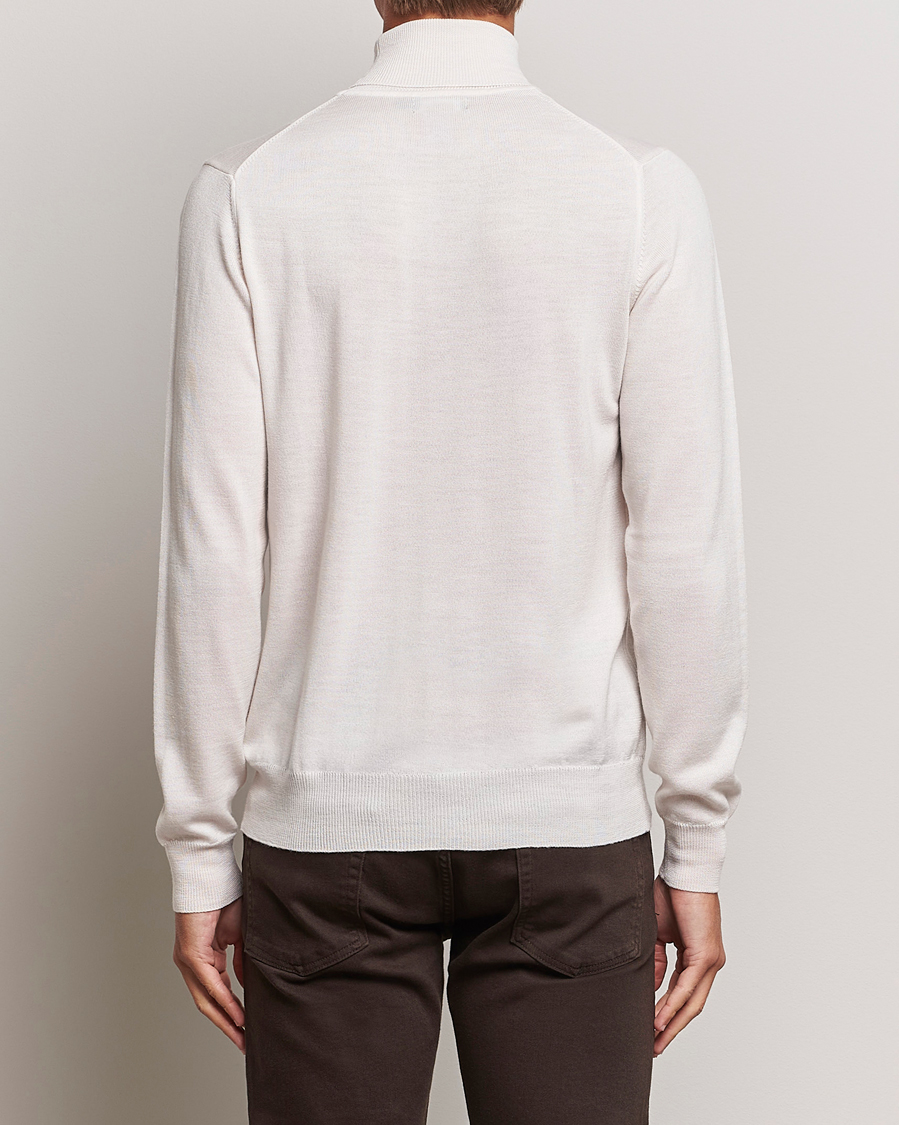 Herren | Pullover | J.Lindeberg | Lyd True Merino Polo Cloud White