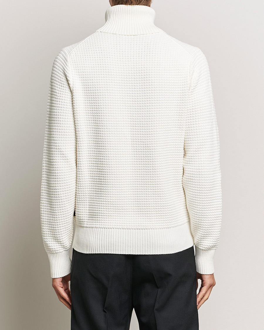 Herren | Pullover | J.Lindeberg | Olivero Cotton Turtle Sweater Cloud White