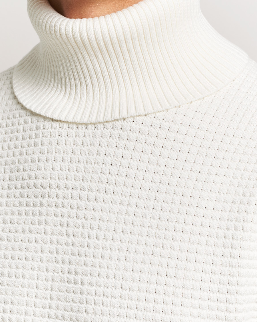 Herren | Pullover | J.Lindeberg | Olivero Cotton Turtle Sweater Cloud White