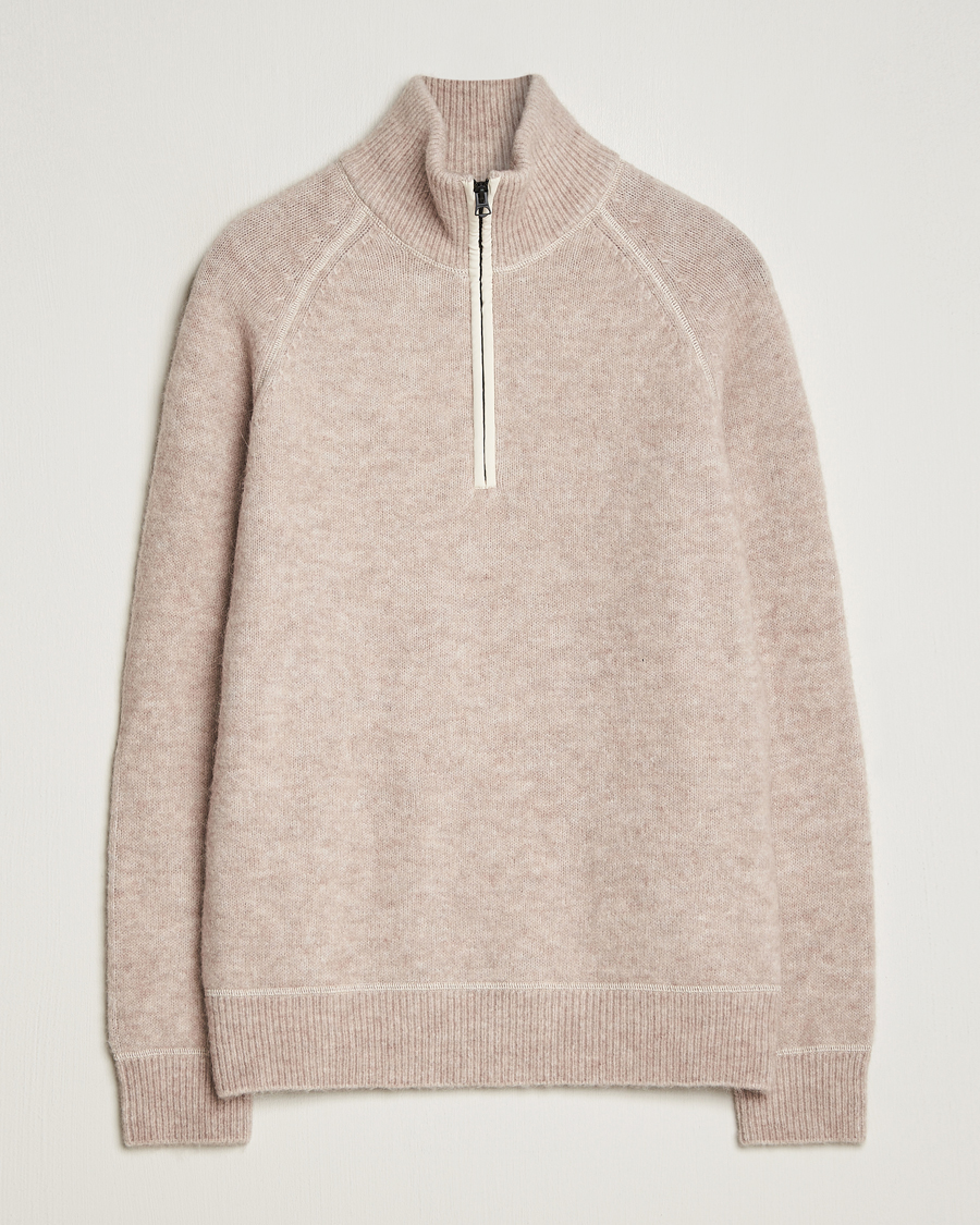 Herren | Pullover | J.Lindeberg | Wilton Half Zip Sweater Oyster Grey