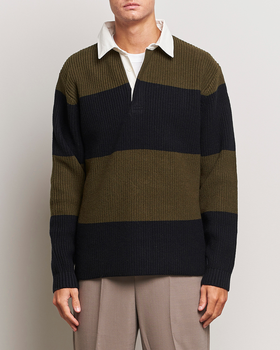Herren | Pullover | J.Lindeberg | Larkspur Knitted Rugby Black