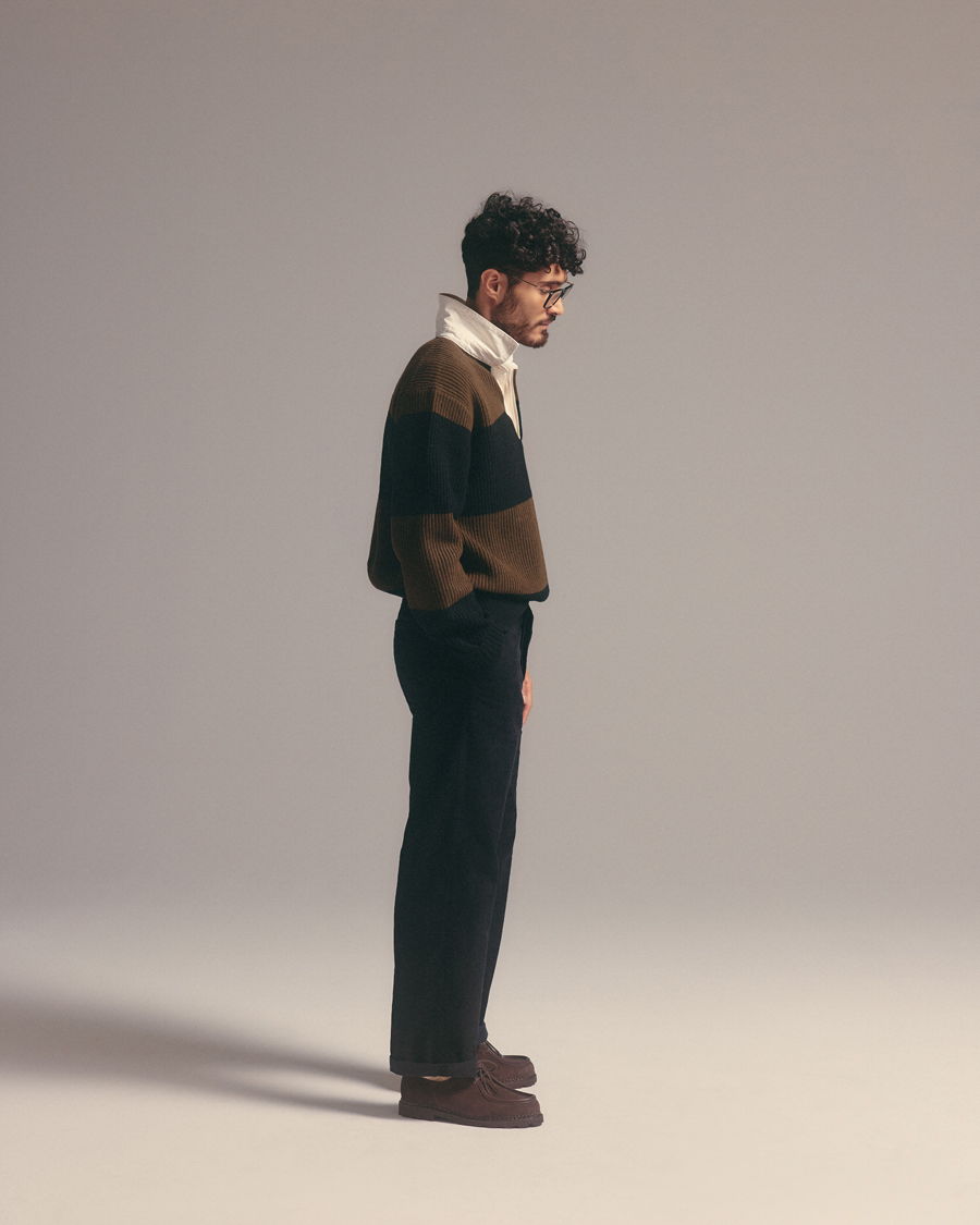 Herren | Pullover | J.Lindeberg | Larkspur Knitted Rugby Black