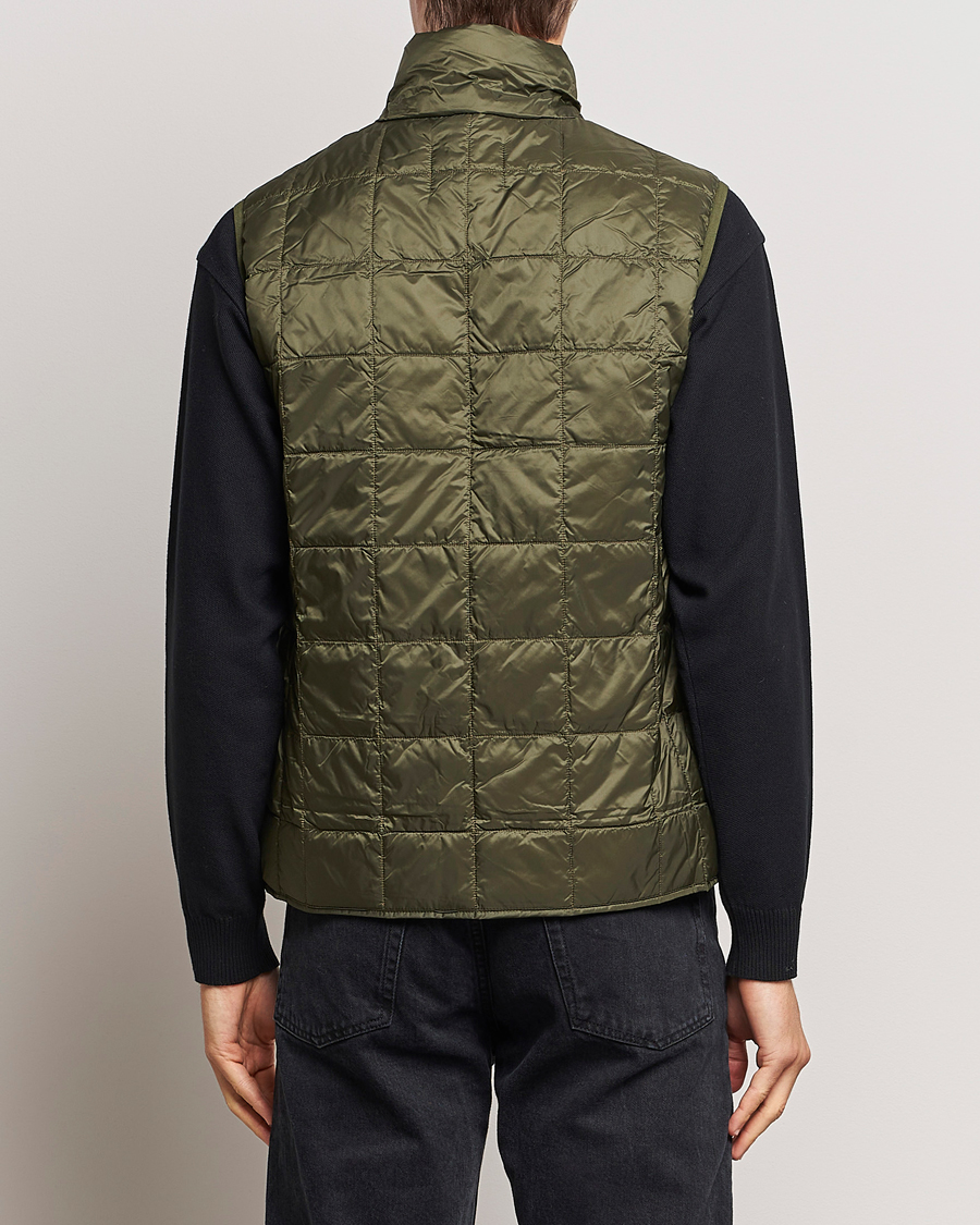 Herren | Jacken | TAION | High Neck Full Zip Lightweight Down Vest Dark Olive