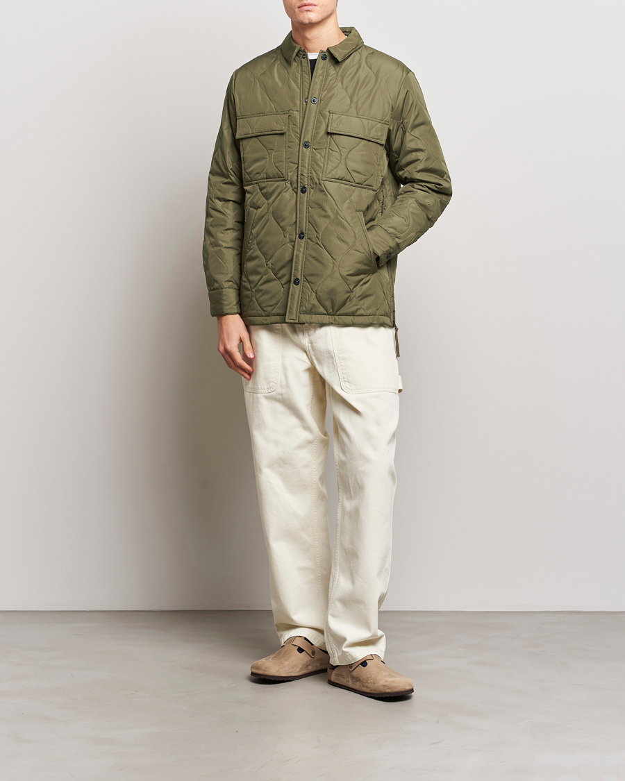 Herren | Jacken | TAION | Padded Military CPO Shirt Jacket Dark Olive