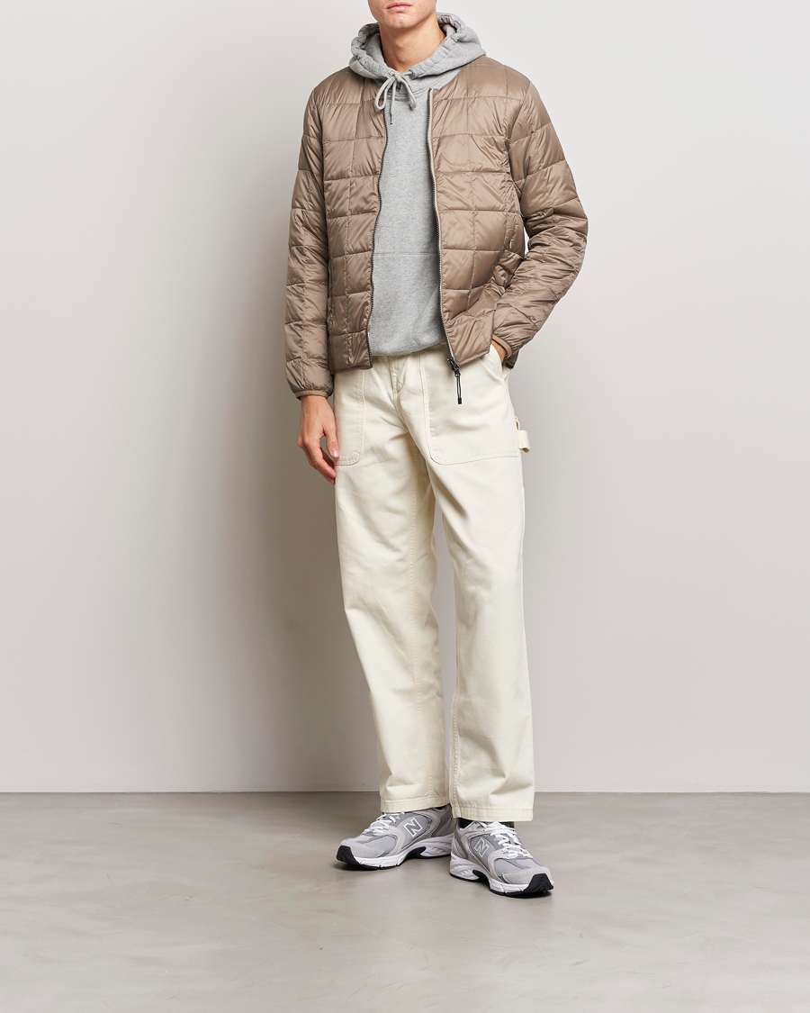 Herren | Jacken | TAION | Crew Neck W-Zip Down Jacket Khaki