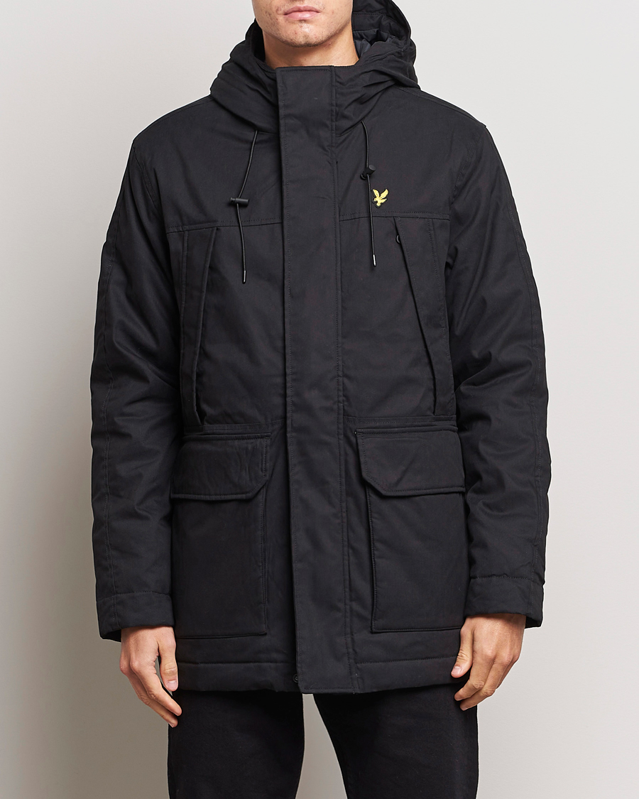 Herren | Jacken | Lyle & Scott | Micro Fleece Parka Jet Black