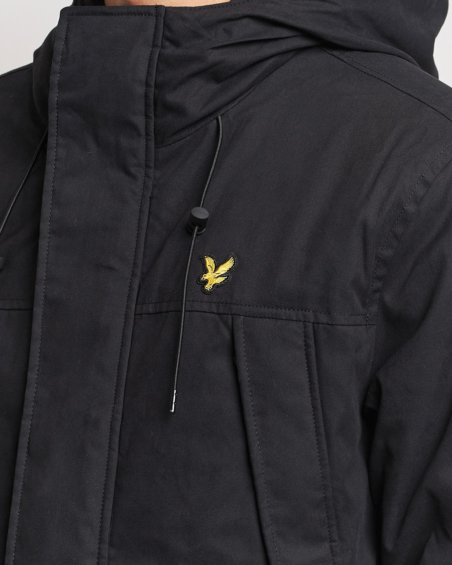 Herren | Jacken | Lyle & Scott | Micro Fleece Parka Jet Black