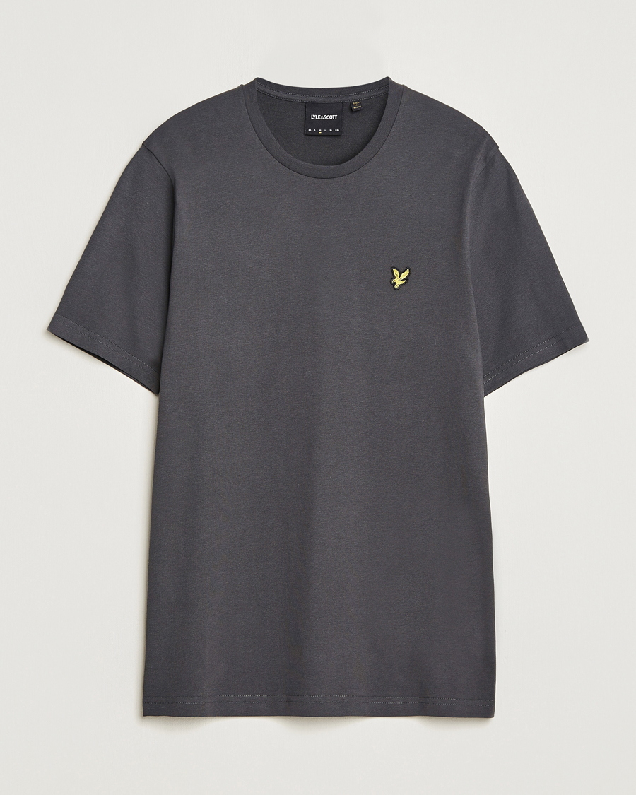 Herren | T-Shirts | Lyle & Scott | Cotton Crew Neck T-Shirt Gunmetal