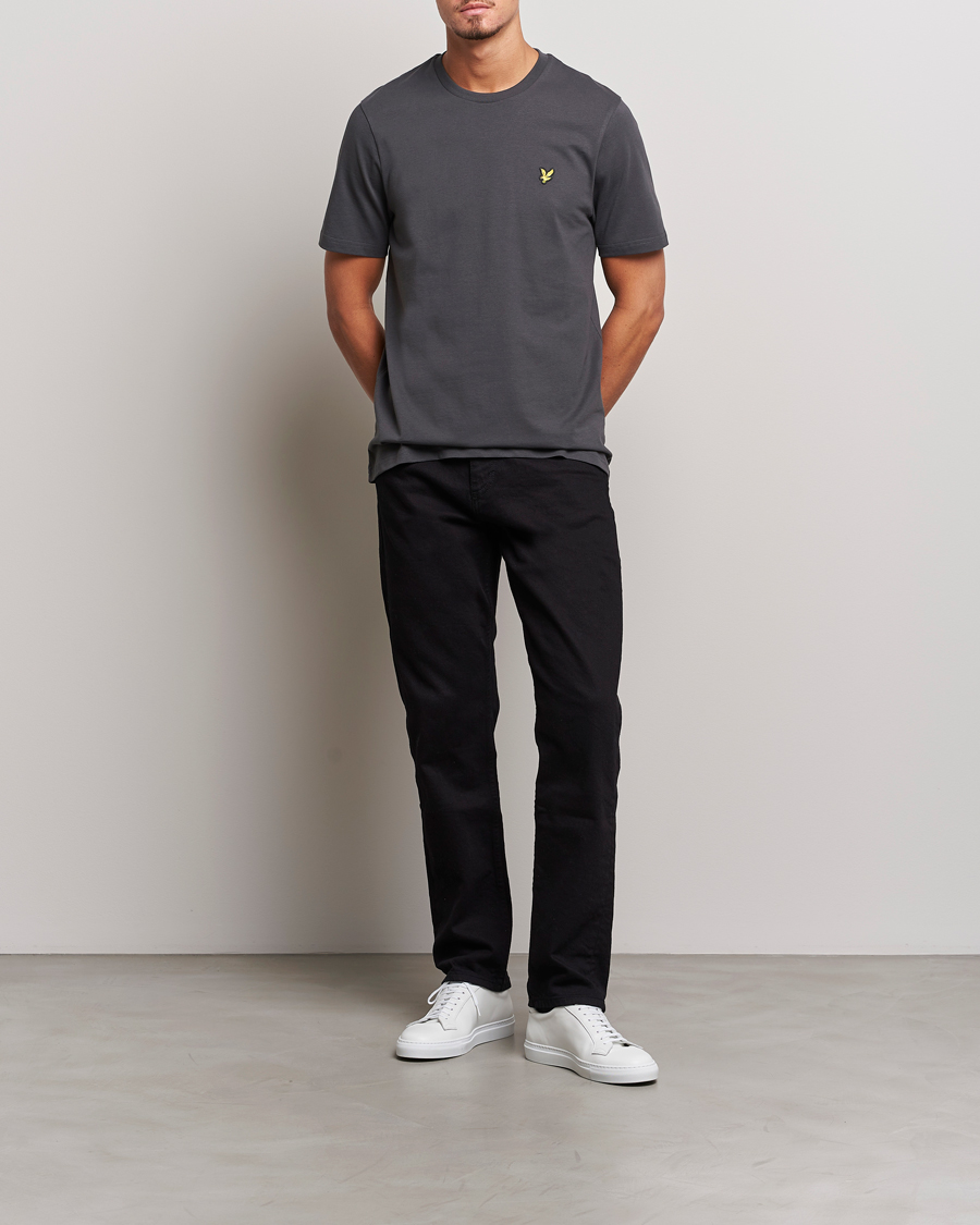 Herren | T-Shirts | Lyle & Scott | Cotton Crew Neck T-Shirt Gunmetal