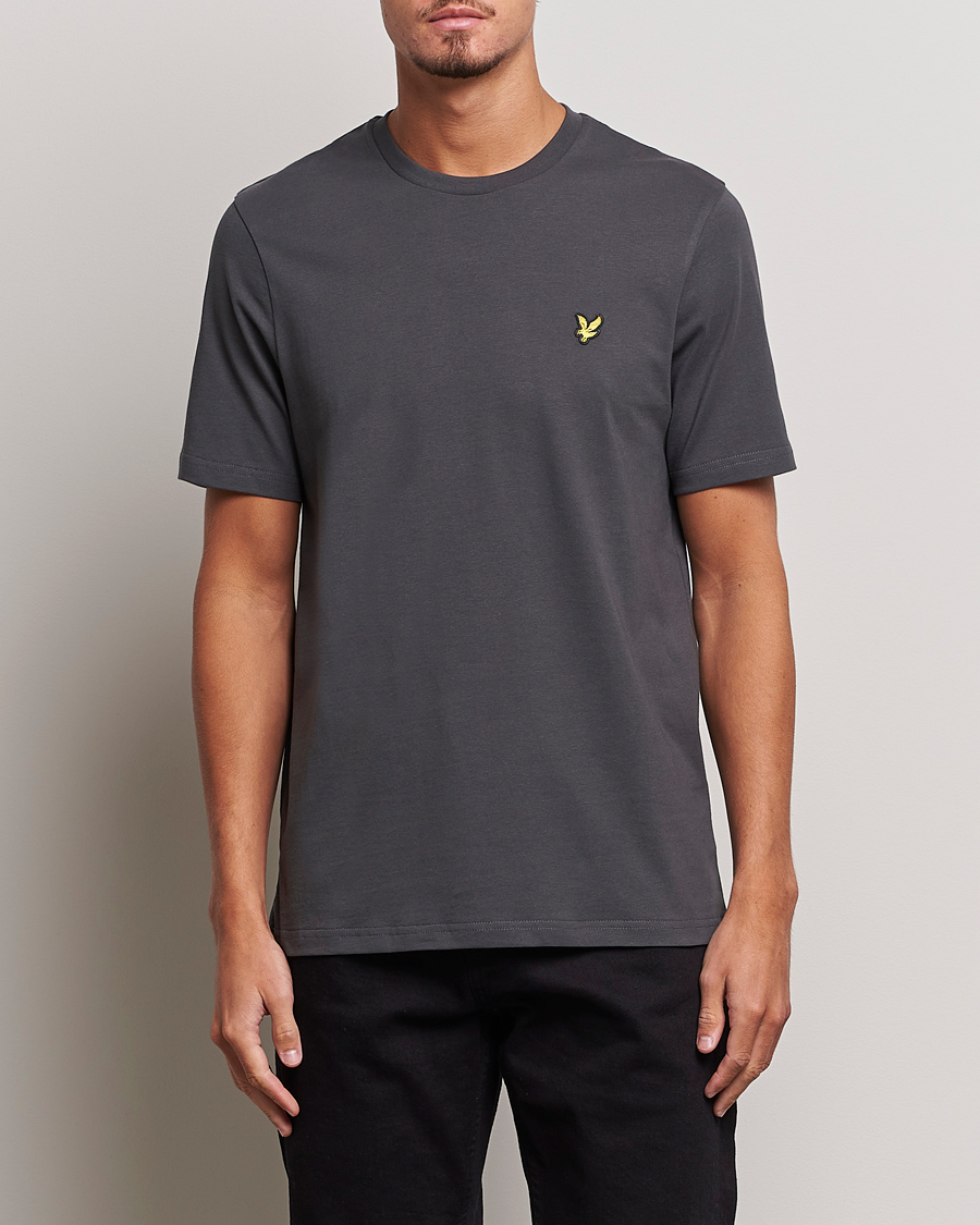 Herren | T-Shirts | Lyle & Scott | Cotton Crew Neck T-Shirt Gunmetal