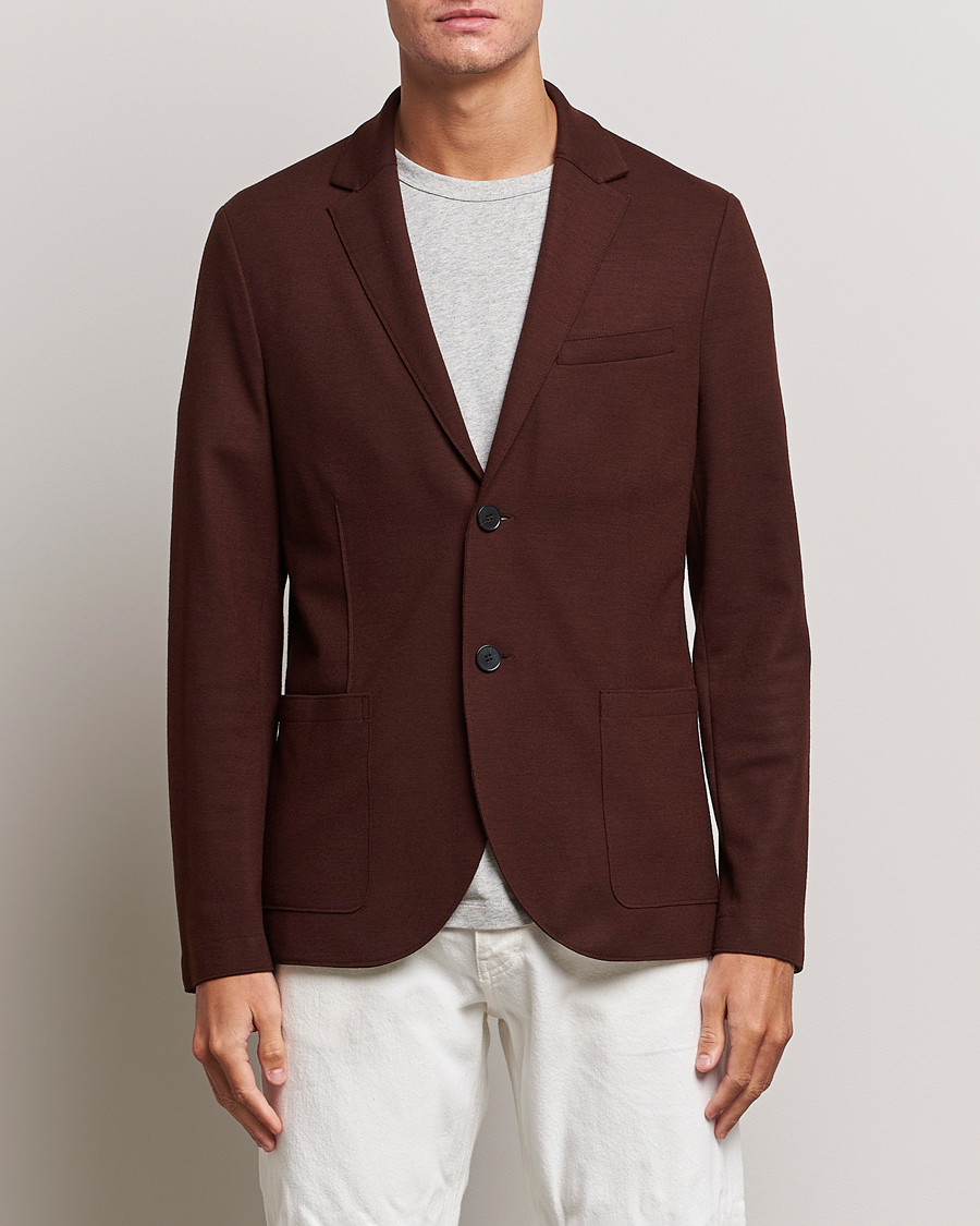Herren | Sakkos | Harris Wharf London | Two Button Vented Superfine Merino Blazer Brown