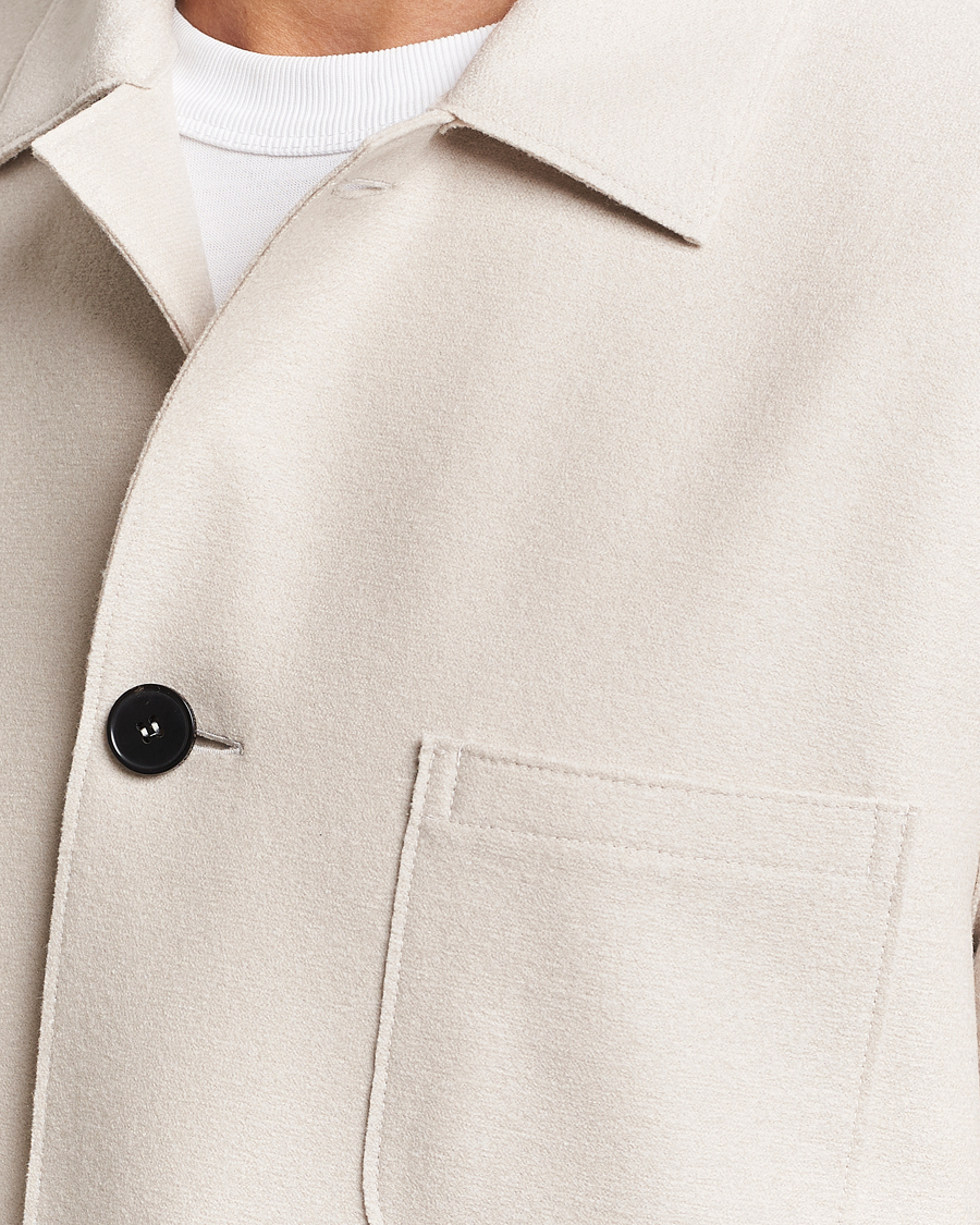 Herren | Sakkos | Harris Wharf London | Dropped Shoulder Wool Jacket Cream