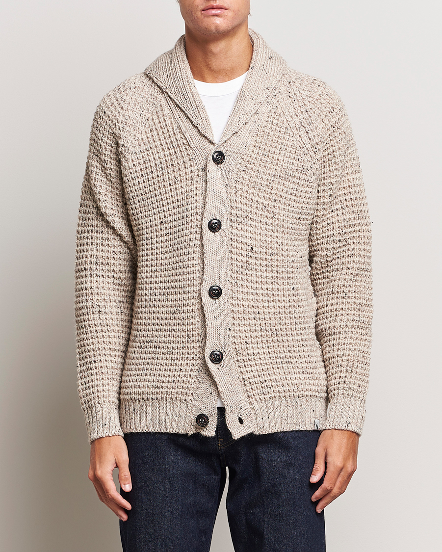 Herren | Pullover | Peregrine | Waffle Wool Shawl Cardigan Skiddaw