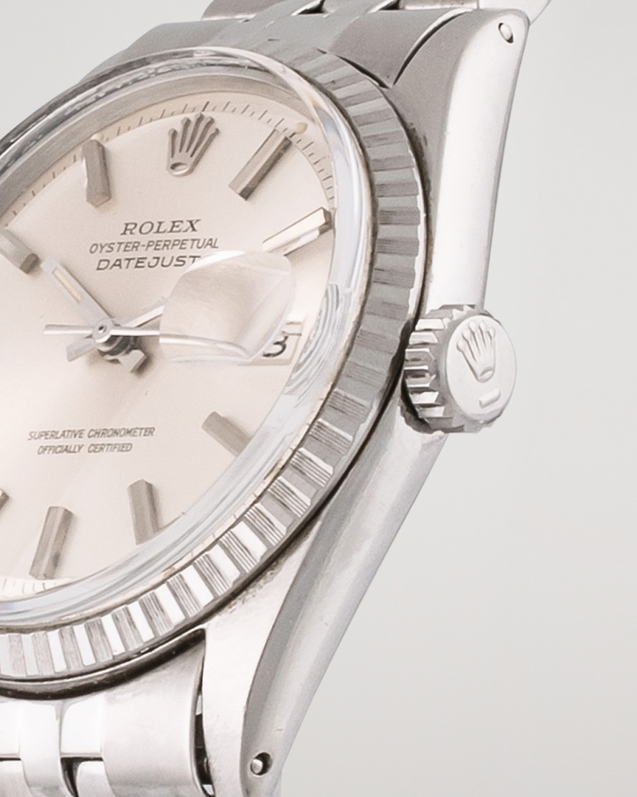 Herren | Rolex Pre-Owned Datejust 1603 Oyster Perpetual Steel Black | Rolex Pre-Owned | Datejust 1603 Oyster Perpetual Steel Black