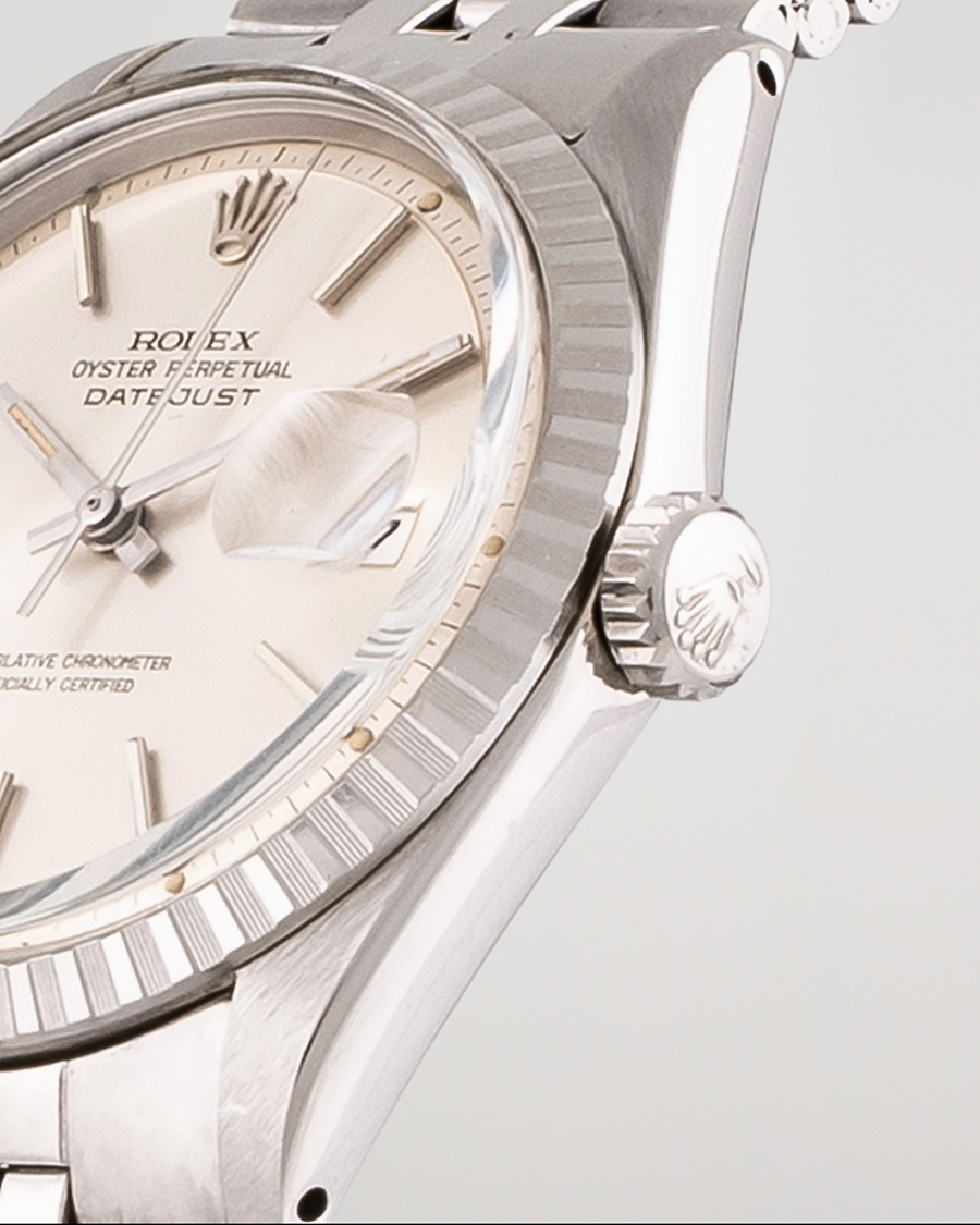 Herren | Rolex Pre-Owned Datejust 1601-3 Oyster Perpetual Steel Black | Rolex Pre-Owned | Datejust 1601-3 Oyster Perpetual Steel Black