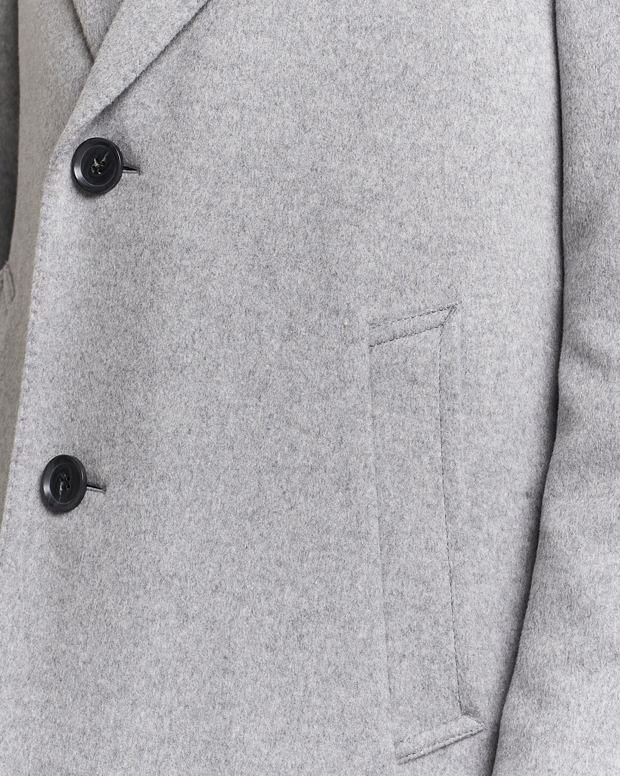 Herren | Jacken | Oscar Jacobson | Shaw Wool/Cashmere Coat Light Grey