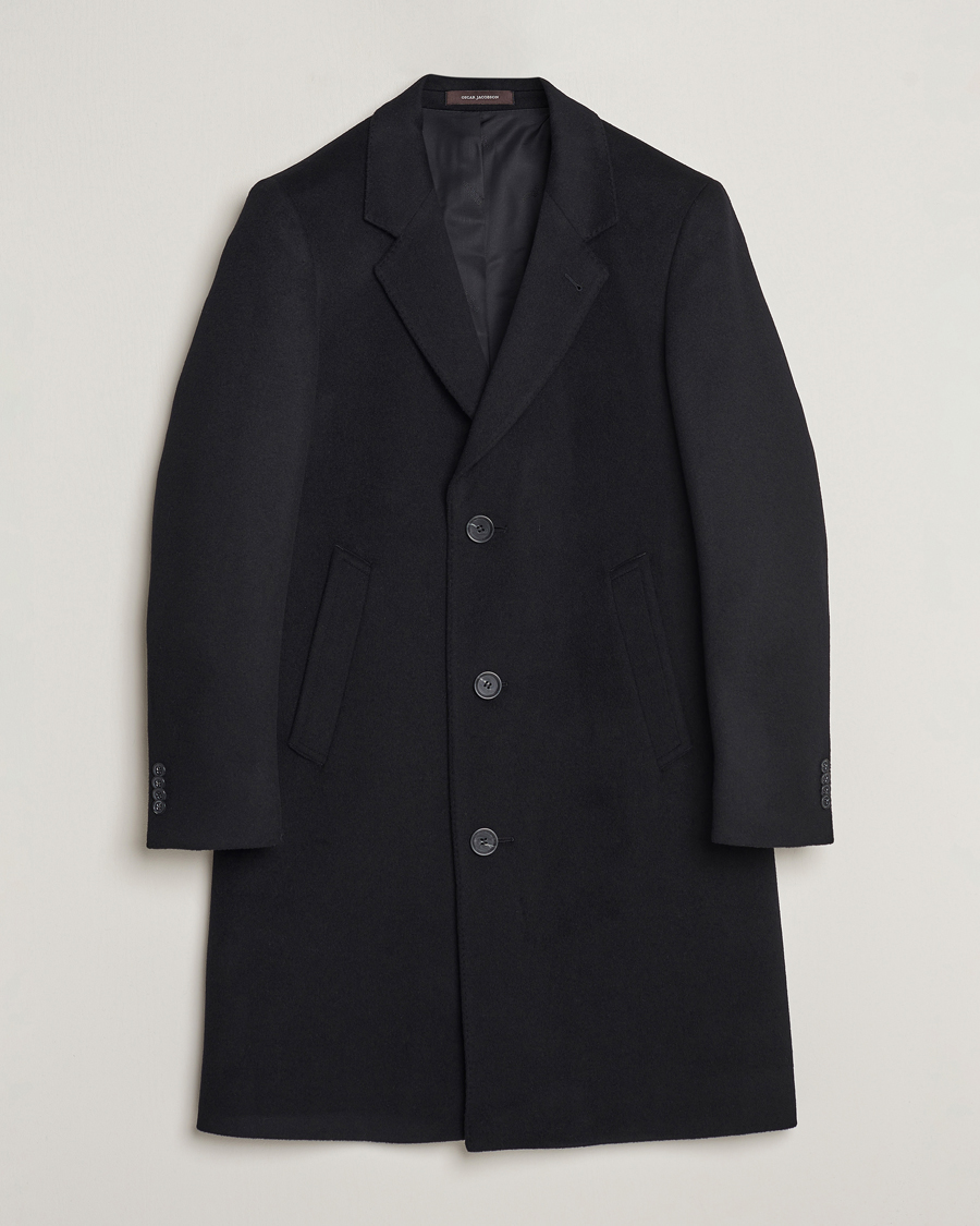 Herren | Jacken | Oscar Jacobson | Shaw Wool/Cashmere Coat Black