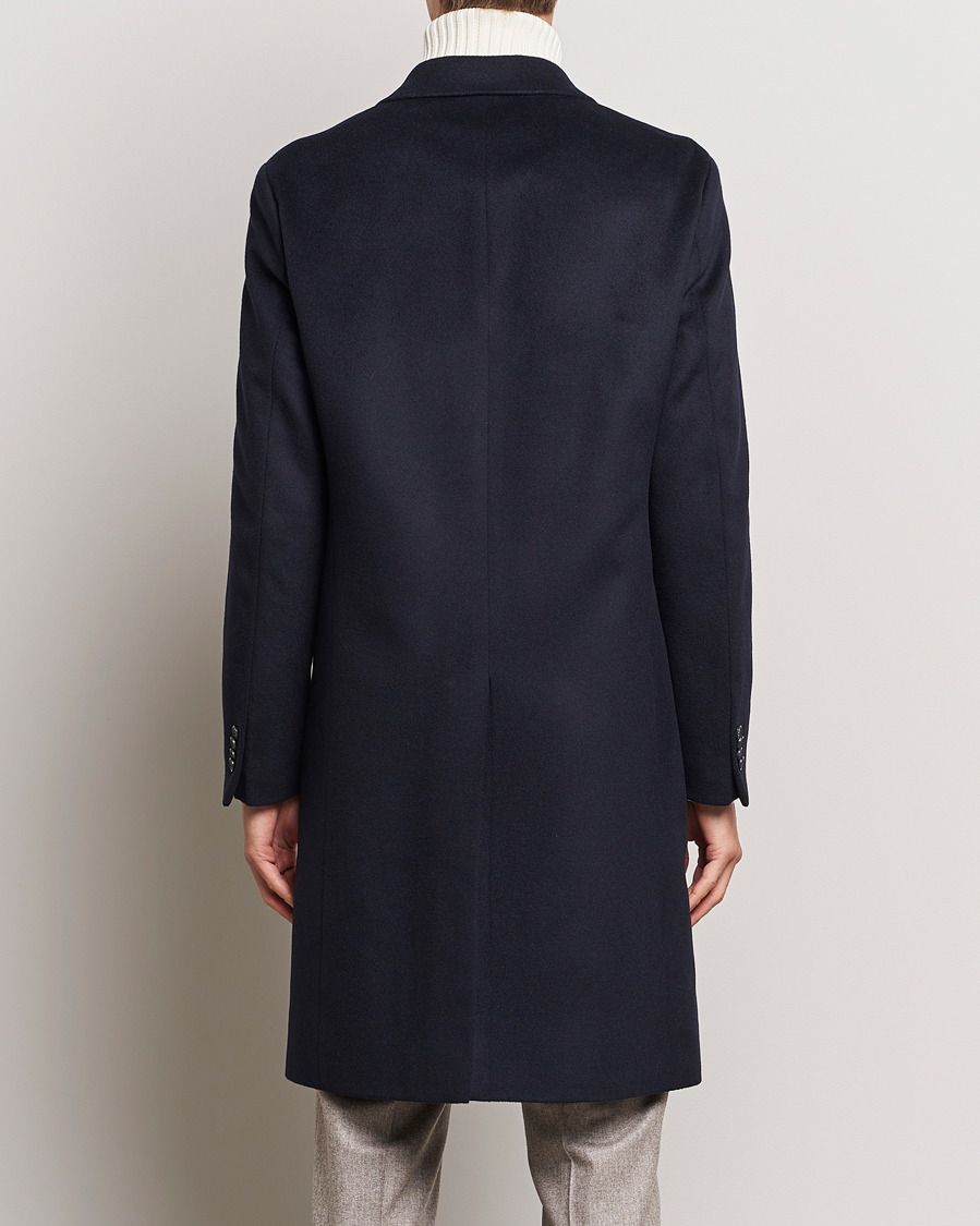 Herren | Jacken | Oscar Jacobson | Slater Wool/Cashmere Double Breasted Coat Navy