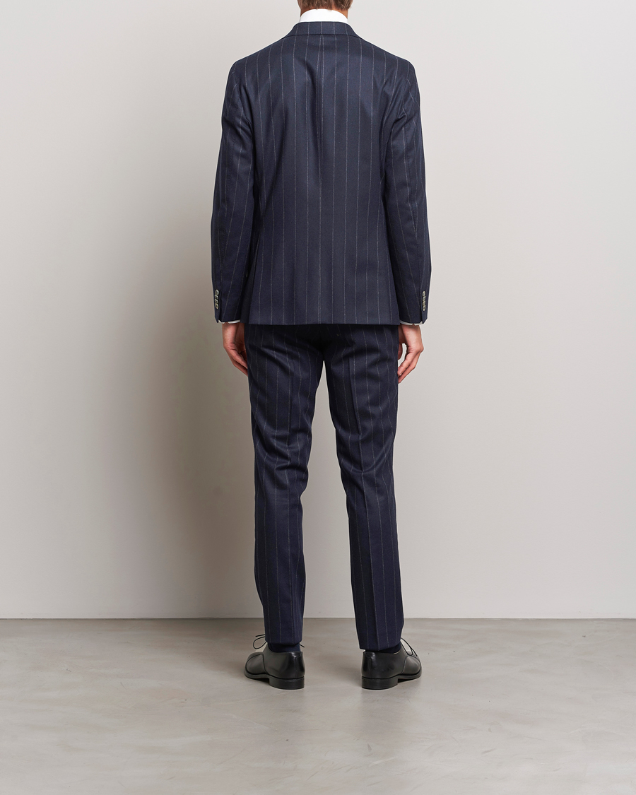 Herren | Anzüge | Oscar Jacobson | Fogerty Denz Pinstripe Wool Suit Navy