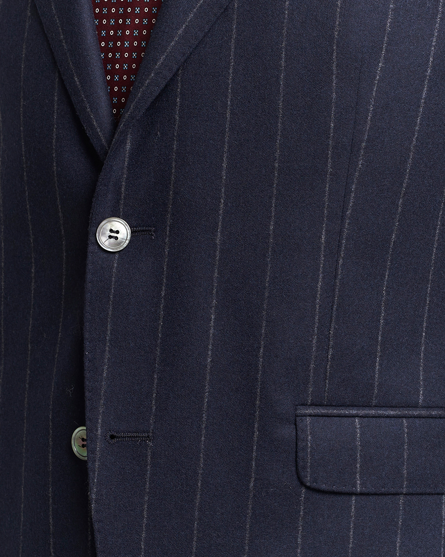 Herren | Anzüge | Oscar Jacobson | Fogerty Denz Pinstripe Wool Suit Navy