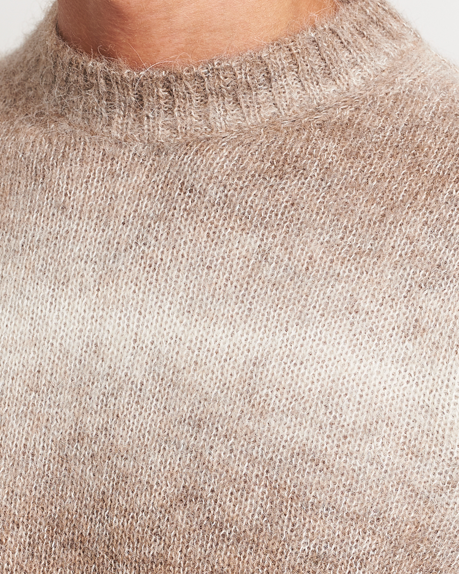 Herren | Pullover | Oscar Jacobson | Valter Alpaca Knitted Sweater Beige