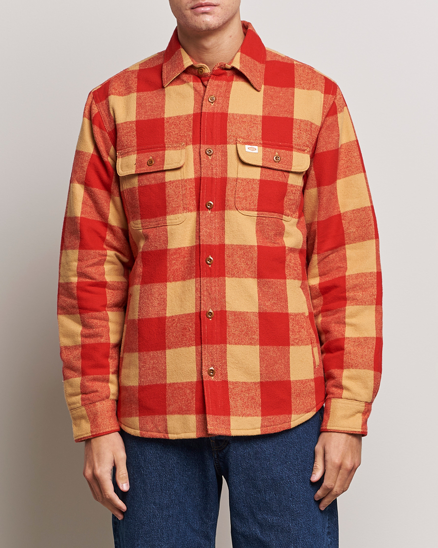 Herren | Jacken | Nudie Jeans | Glenn Padded Checked Shirt Jacket Red