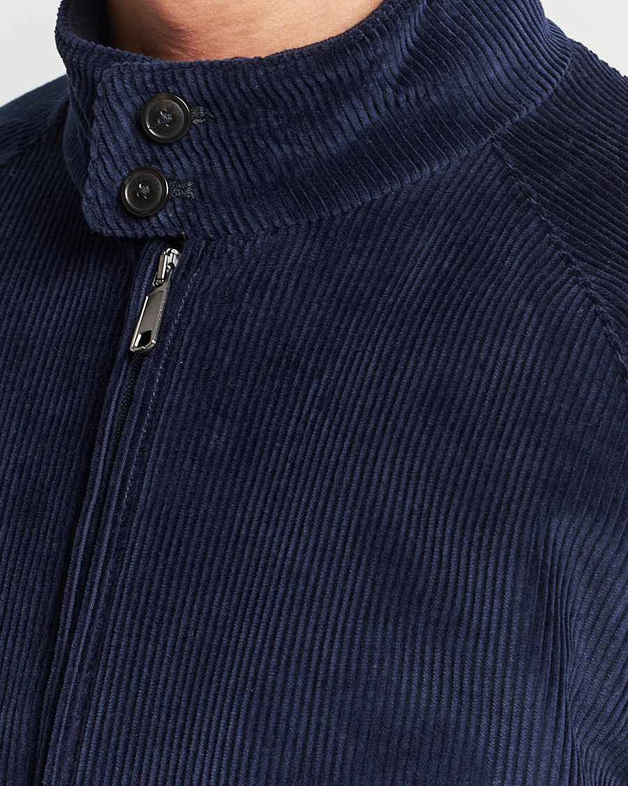 Herren | Jacken | Baracuta | G9 Pocket Padded Cord Harrington Jacket Navy