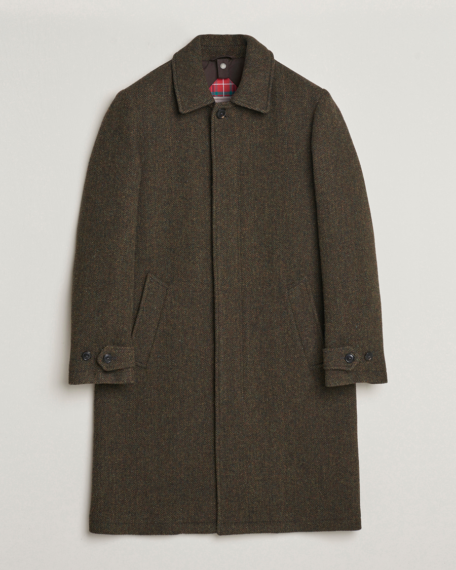 Herren | Jacken | Baracuta | Paul Herringbone Wool Coat Bark