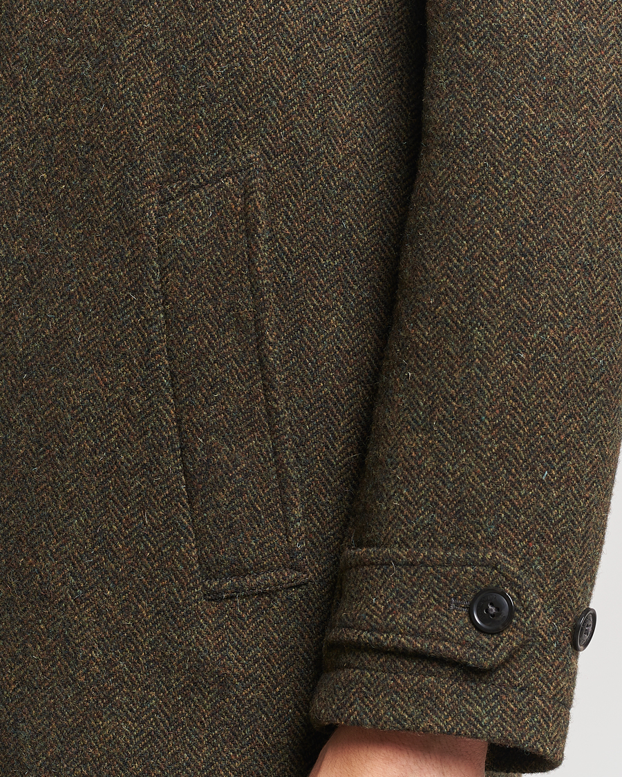 Herren | Jacken | Baracuta | Paul Herringbone Wool Coat Bark