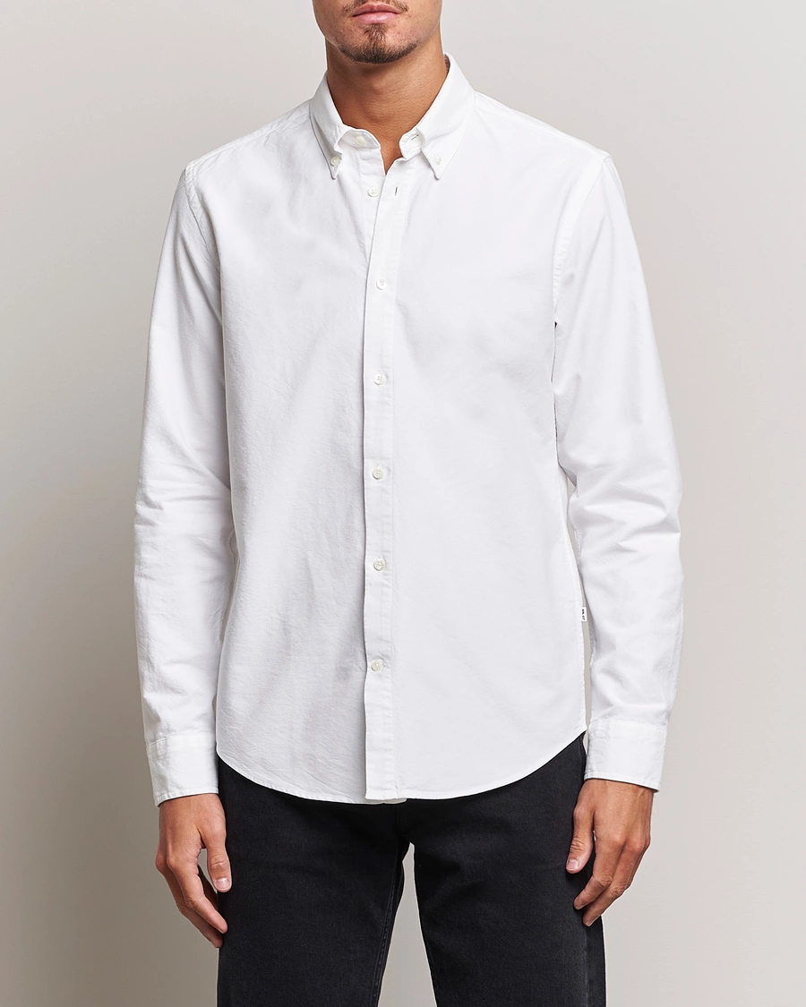 Herren | Hemden | NN07 | Arne Button Down Oxford Shirt White