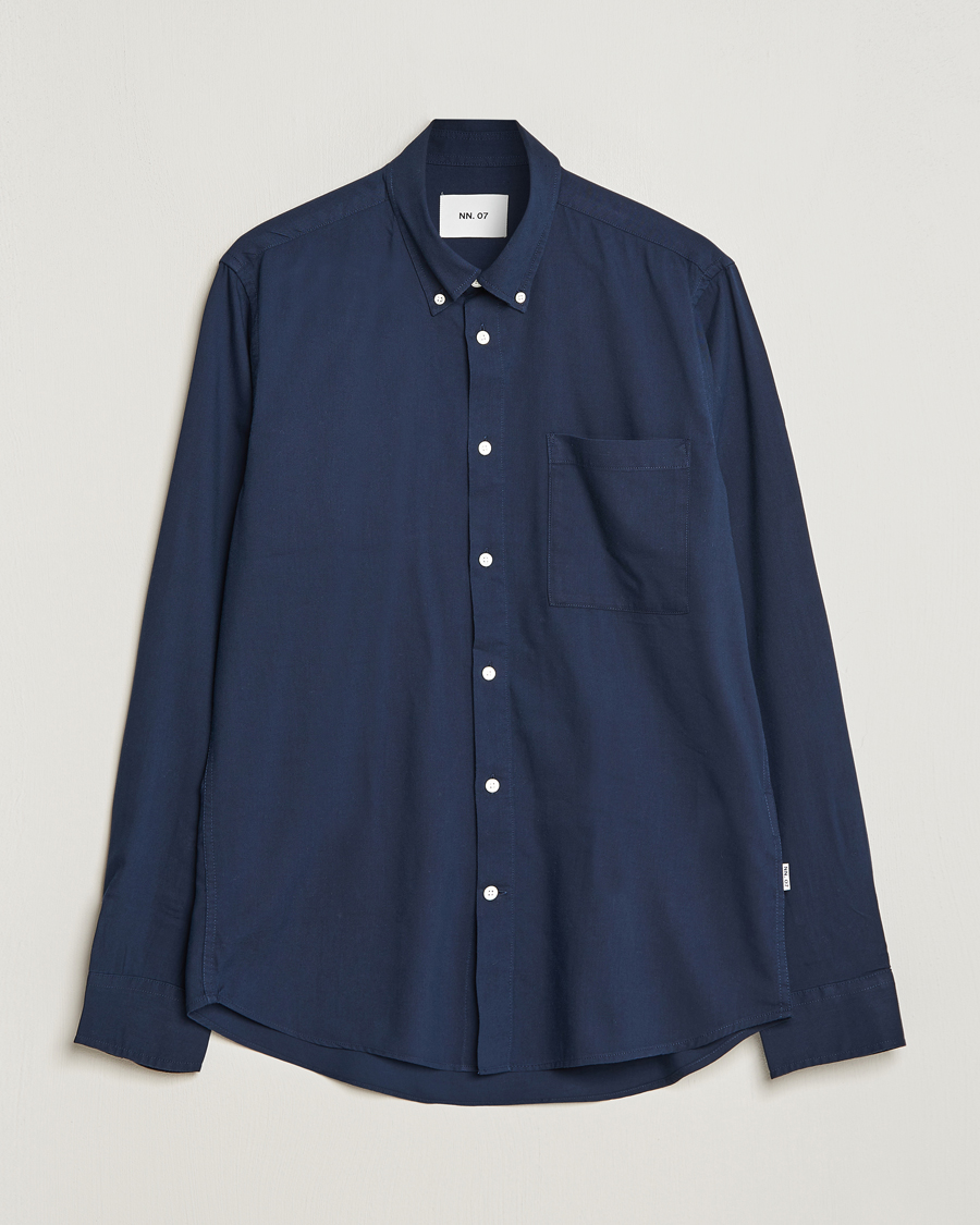 Herren | Hemden | NN07 | Arne Tencel Shirt Navy Blue