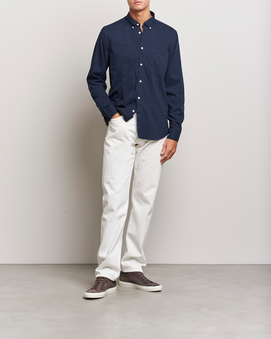 Herren | Hemden | NN07 | Arne Tencel Shirt Navy Blue