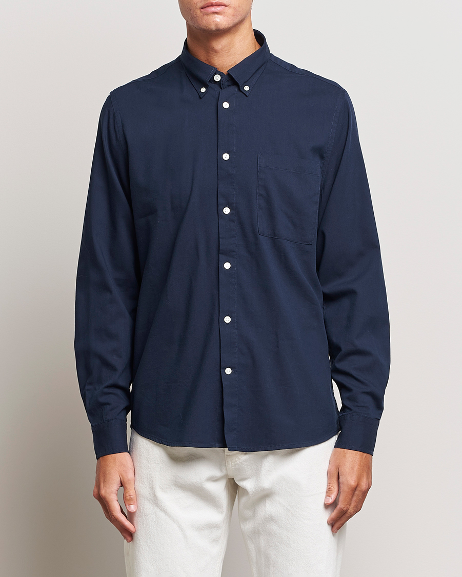Herren | Hemden | NN07 | Arne Tencel Shirt Navy Blue
