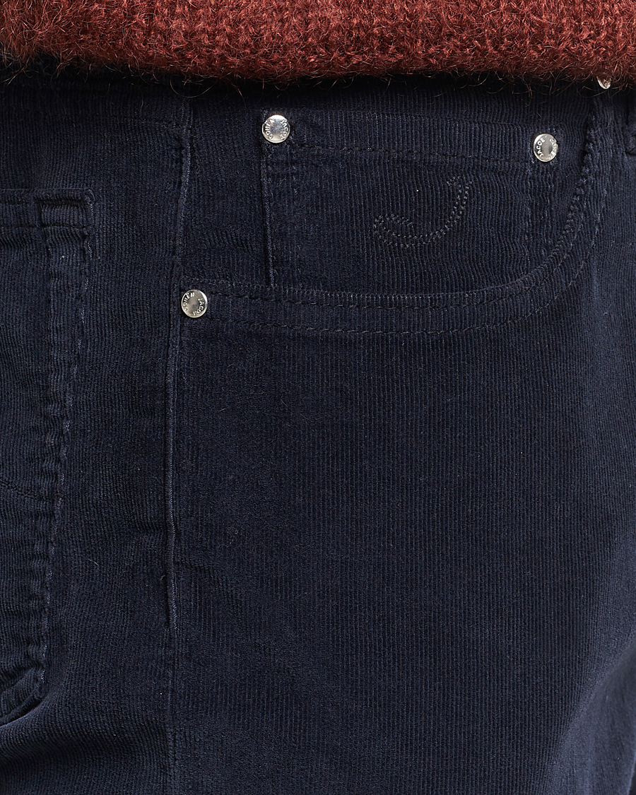 Herren | Hosen | Jacob Cohën | Bard 5-Pocket Corduroy Trousers Navy