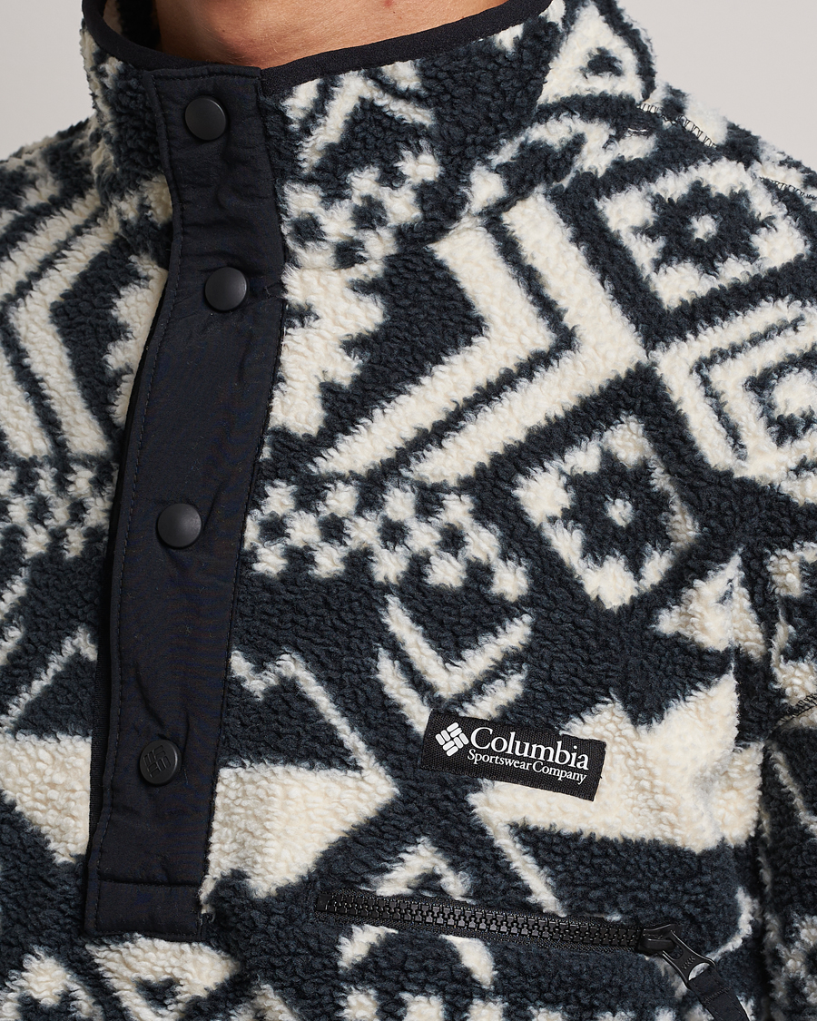 Herren | Pullover | Columbia | Helvetia Half Snap Fleece Black Checkered