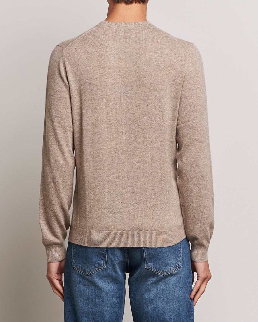 Herren | Pullover | Stenströms | Cashmere Crewneck Beige